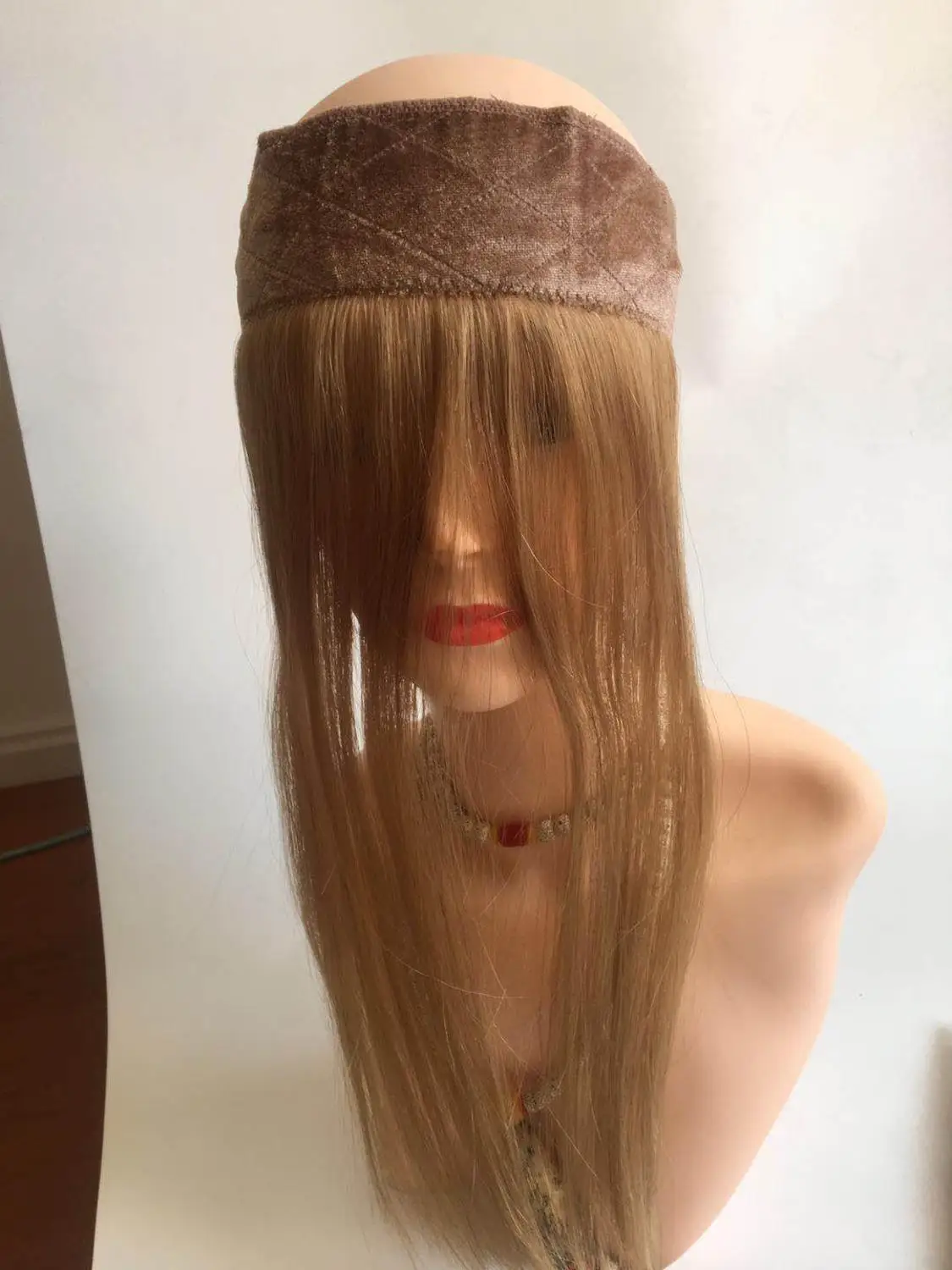 100% европейская повязка для волос на голову кружевной парик еврейских париков