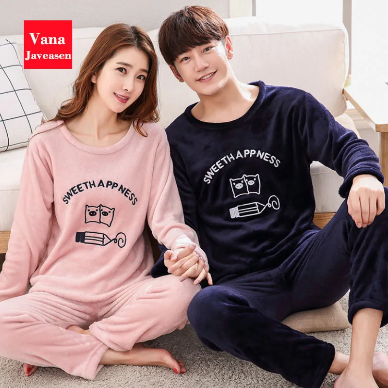 Style13 Vana Javeasen осень зима Коралловая бархатная пара пижам набор o-образным вырезом размера плюс домашний костюм Повседневная Женская одежда для сна ночная рубашка - Цвет: Style13