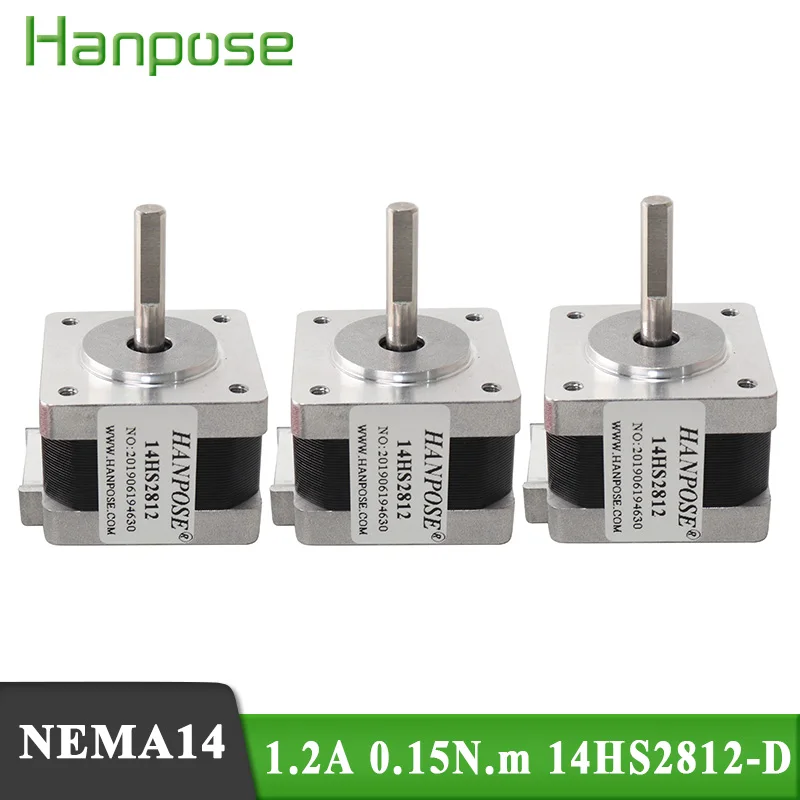 stepper motor nema 14hs2812-d 14 0.15n.m 1.2a 35 mm nema14  para cnc peças lote Motor de passo