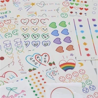 30 pcs children cute creative tattoo stickers simulation labels cover scar paster interesting diy decorative sticker stationery