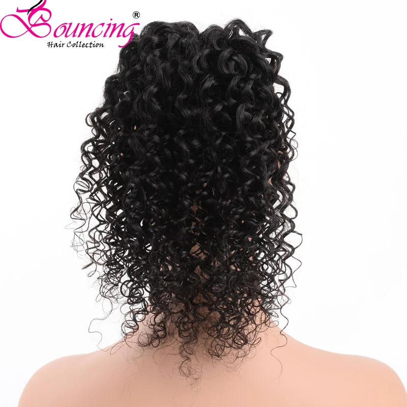 Похлопывающий кудрявый конский хвост бразильские волосы Remy зажим для конского