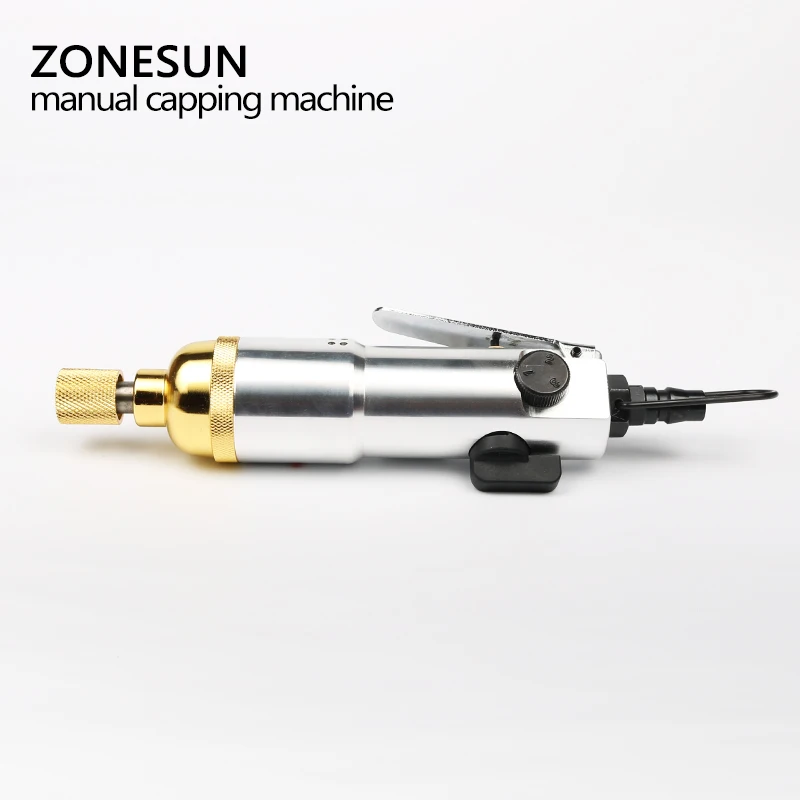 ZONESUN Capping Machine Handheld Bottle Capper Pneumatic Power Tools Water lid Tightener Diameter 10-50mm | Бытовая техника