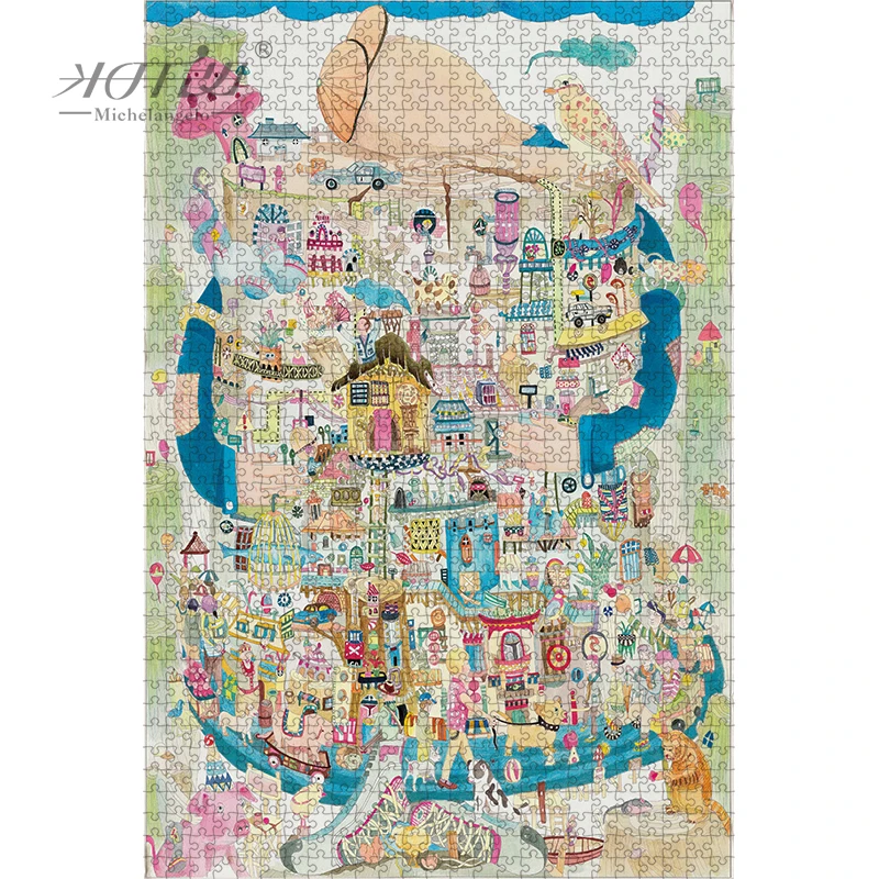 Микеланджело деревянные пазлы 500 1000 1500 2000 части Dream время Характеристическая