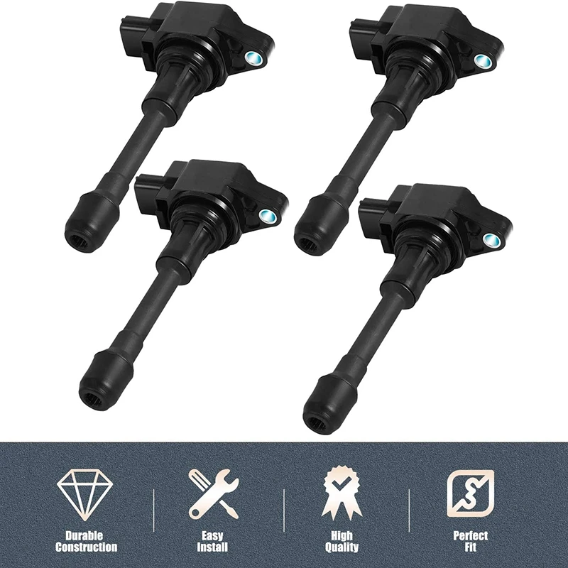 

Ignition Coil for Infiniti FX50 M56 Nissan Altima Cube Rogue Sentra Versa UF-549 224481KT0A 22448ED000 22448JA00C, 4Pcs