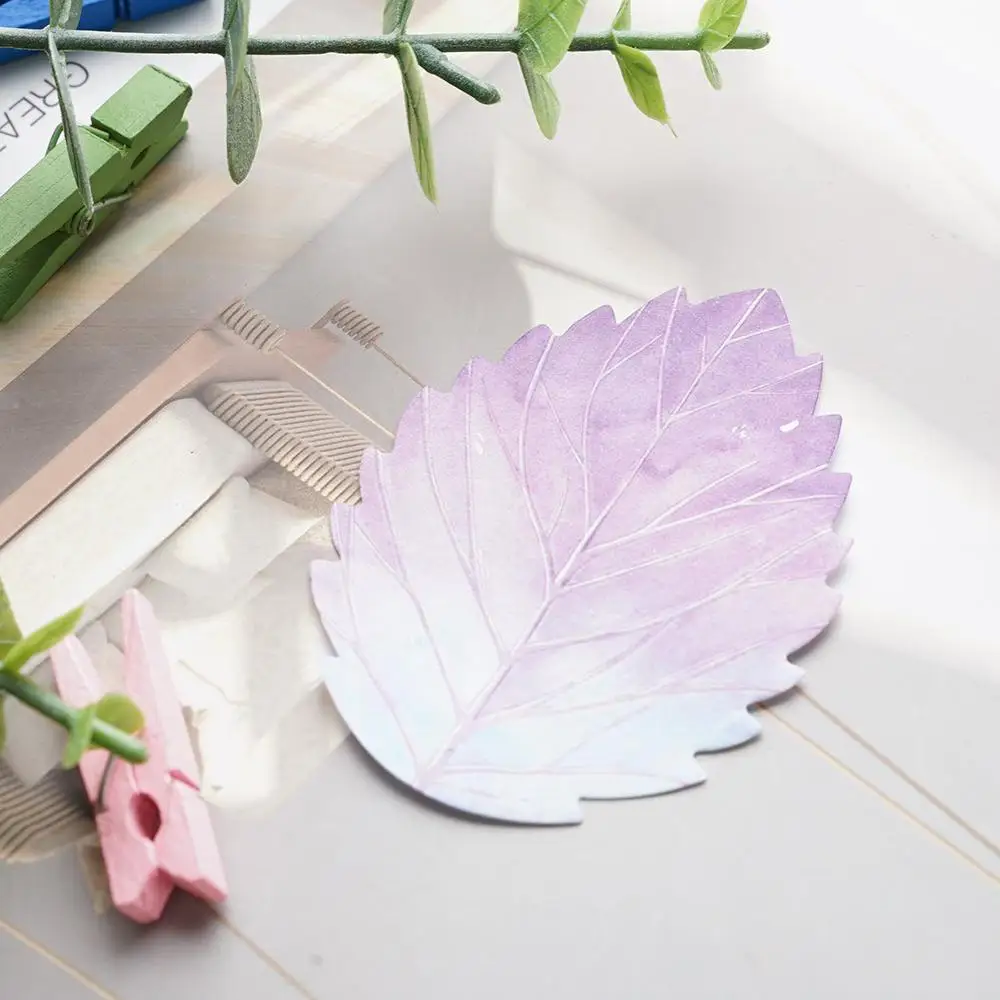 Cute Kawaii Natural Plant Leaf Sticky Note Memo Pad Office Planner Sticker Paper Korean Stationery School Supplies | Канцтовары для