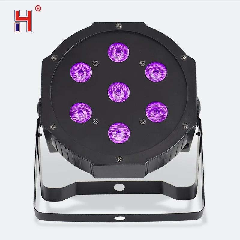 Плосветильник светодиодный прожектор Par 7X12W Rgbw цветной стробоскоп контроллер Dmx