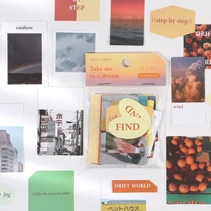 40 шт.упак. туманной памяти Декоративные Канцелярские наклейки Скрапбукинг Diy дневник альбом ярлыком