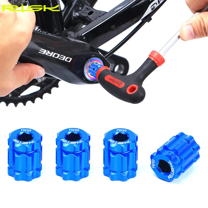 Risk Bicycle Crank Installation Tool for Remove&Install Crank Arm Adjustment Cap for Shimano HollowTech for XT Bike Repair Tools