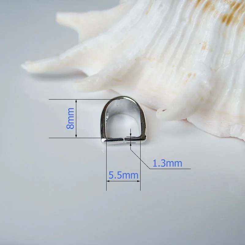 Твердый 925 пробы серебряный кулон соединитель ледяная палочка под залог простой