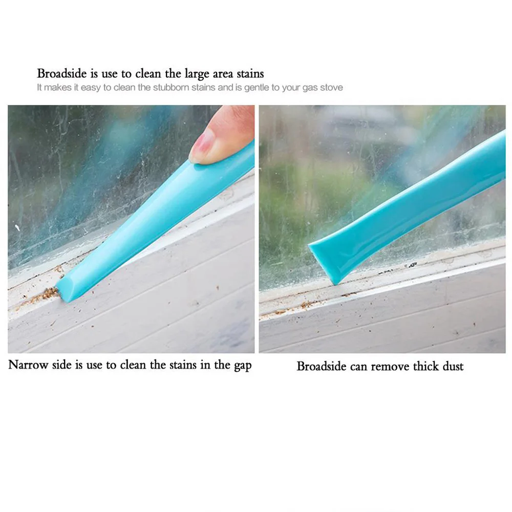 

Kitchen Gas Stove Double-end Cleaning Scraper Creative Multifunctional Decontamination Slot Scraping Small Tank Detergent Stains