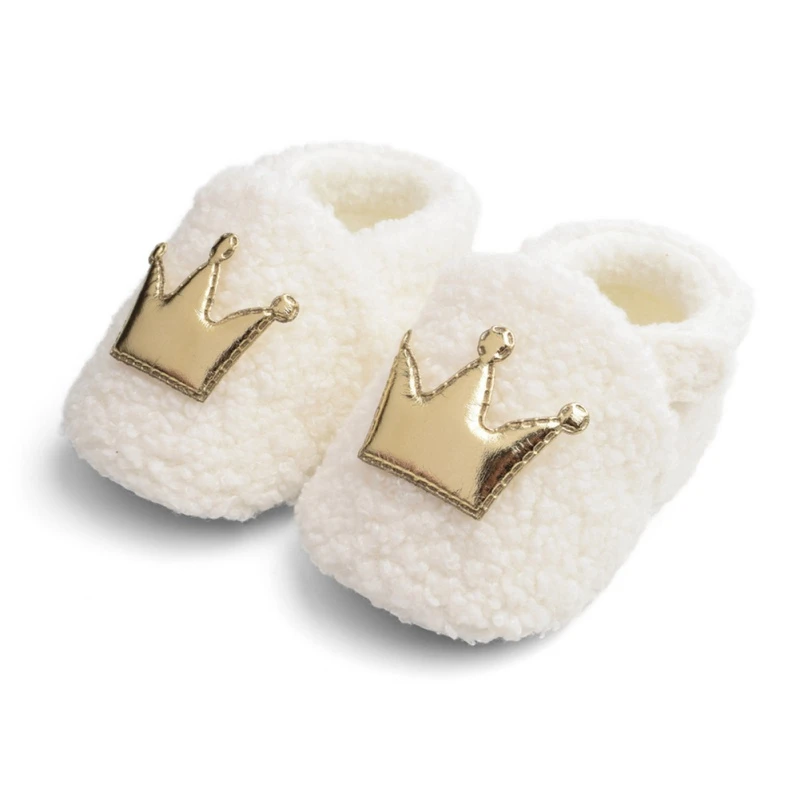 

0-18M Baby Girls Boys Casual Crown Sneakers Toddler Soft Soled Anti-Slip Shoes for Children First Walkers