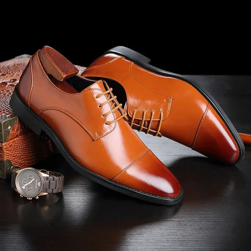

Men's Inner Leather Shoes New Fashion, Light And Comfortable Korean Business Casual Leather Shoes Formal Men's Leather Shoes