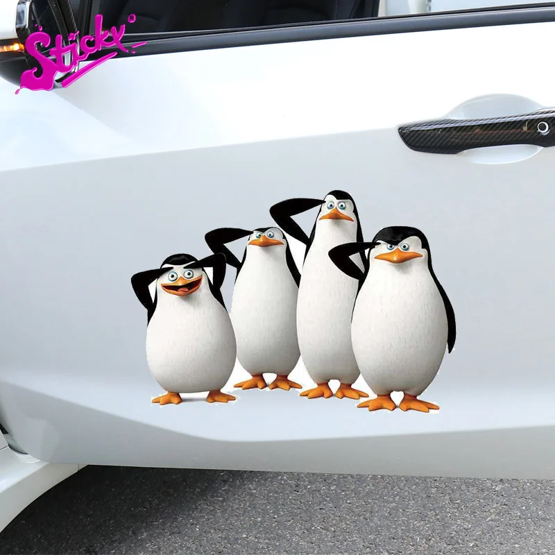 

STICKY Penguins Car Sticker Decal Decor Cover Scratches WaterproofMotorcycle Off-road Sticker Laptop Decal Vinyl