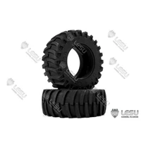 lesu 1pair 146 5mm rubber wheel tires for 116 rc diy model truck walking tractor th16831