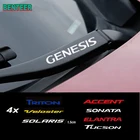 4 шт., светоотражающие наклейки на автомобильные стеклоочистители для Hyundai TUCSON Elantra SONATA GENESIS SOLARIS VEOSTER TRITON ACCENT