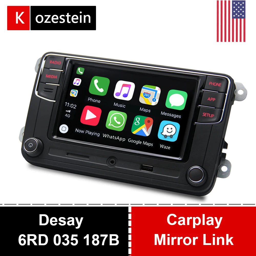 Desay RCD330 автомобильное радио Carplay Зеркало Ссылка RCD340 Plus 6RD 035 187B для VW Polo Golf Passat MK5 MK6 B6 B7 Tiguan Eos Bettle T5