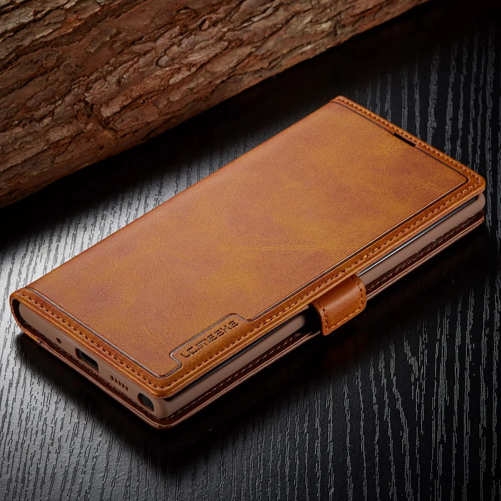 Элегантный роскошный флип-чехол-бумажник для Samsung Galaxy Note10 Plus 5G чехол S10 S9 S8