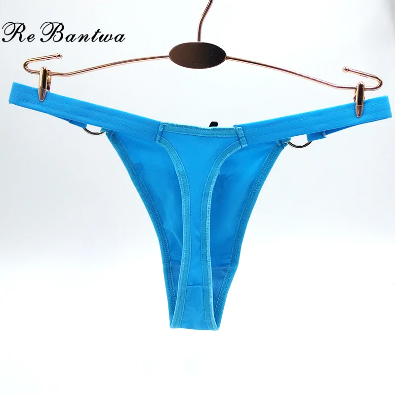 Низкая цена бесшовные нейлоновые стринги сексуальные открытые трусики