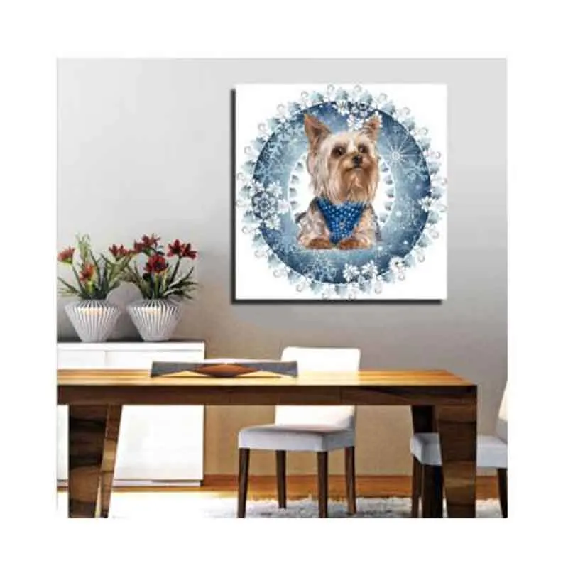 Алмазная 5D Вышивка сделай сам милый щенок Алмазный рисунок квадратный круглый