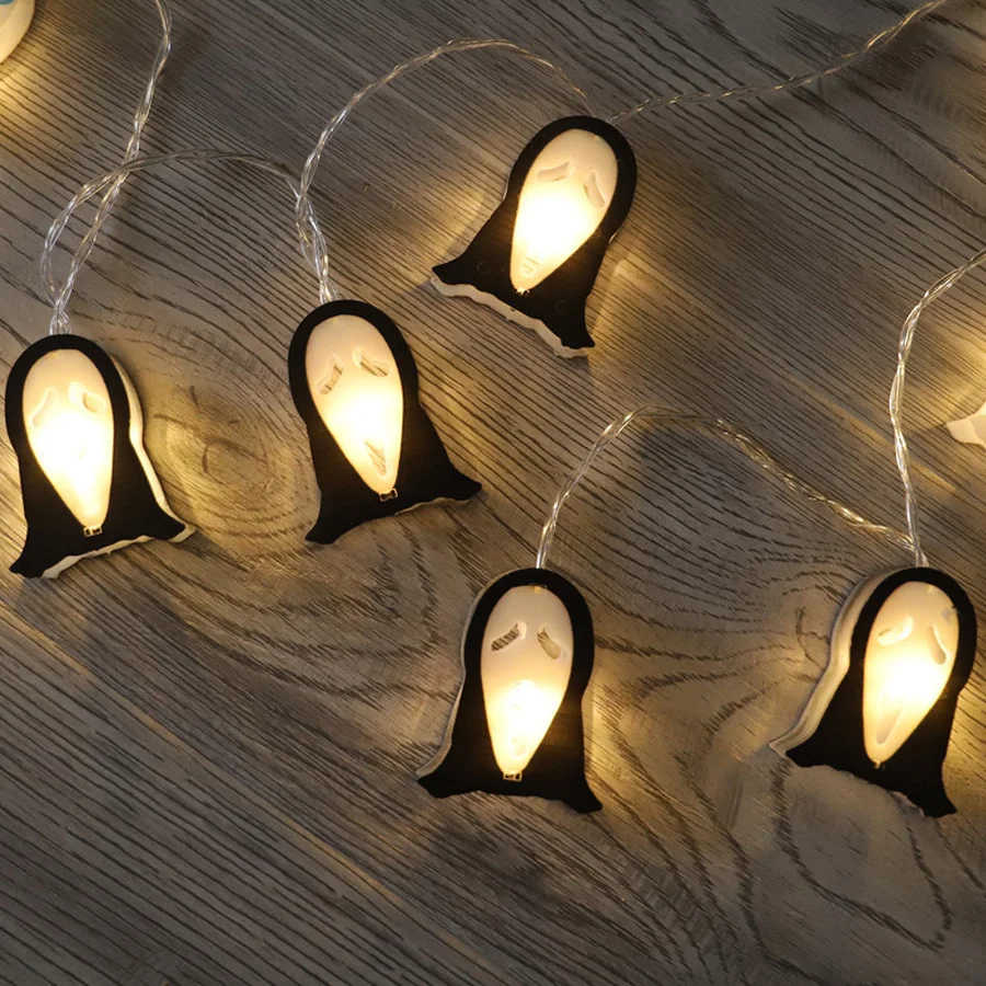 

Ghost lantern string led Halloween lantern string scene room layout A267