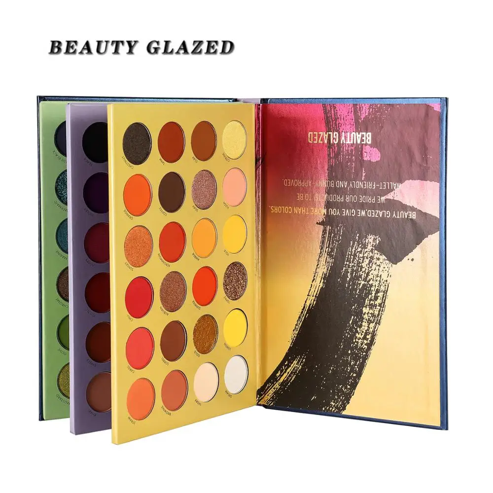 Красота глазурованная палитра теней для век 60/72 цвета лоток матовое мерцание