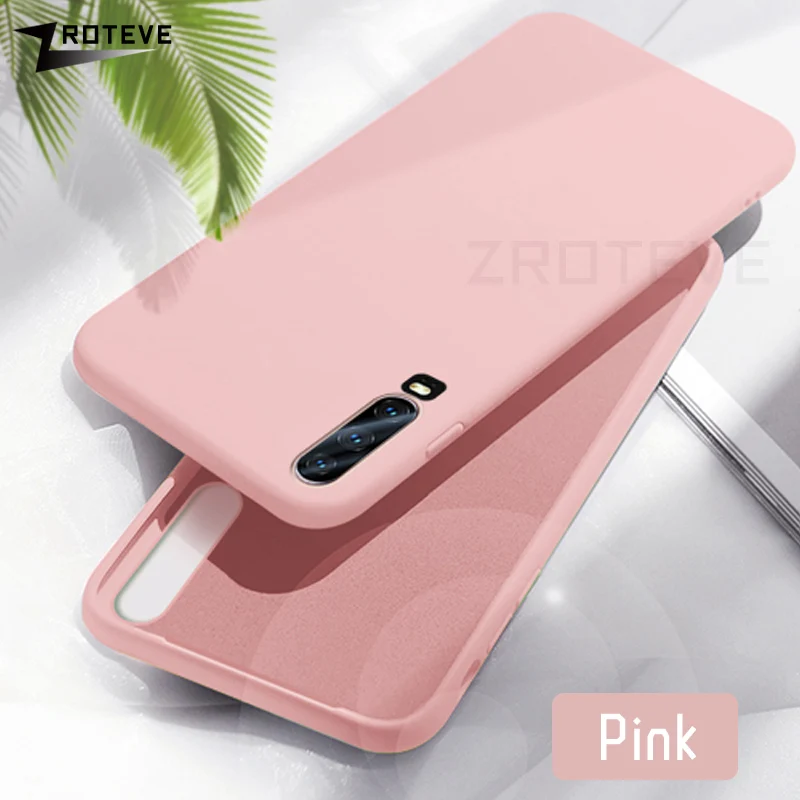 P30 Pro Чехол ZROTEVE жидкий силиконовый чехол для huawei P30 Lite Pro Чехол P 20 Plus гладкий Чехол для huawei P20 Lite P 20 Pro Чехол - Цвет: Розовый
