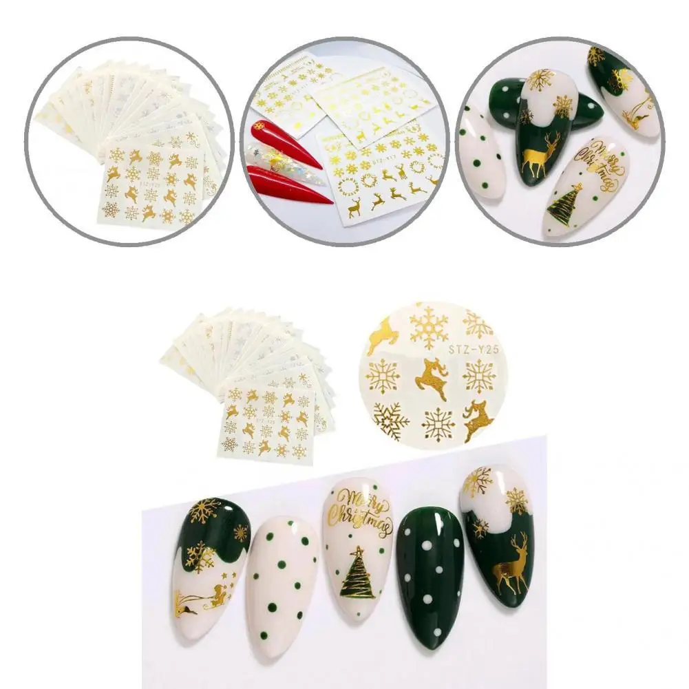 

Lightweight Wide Application Gold Color Elk Nail Sticker for Decoration