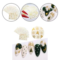lightweight wide application gold color elk nail sticker for decoration