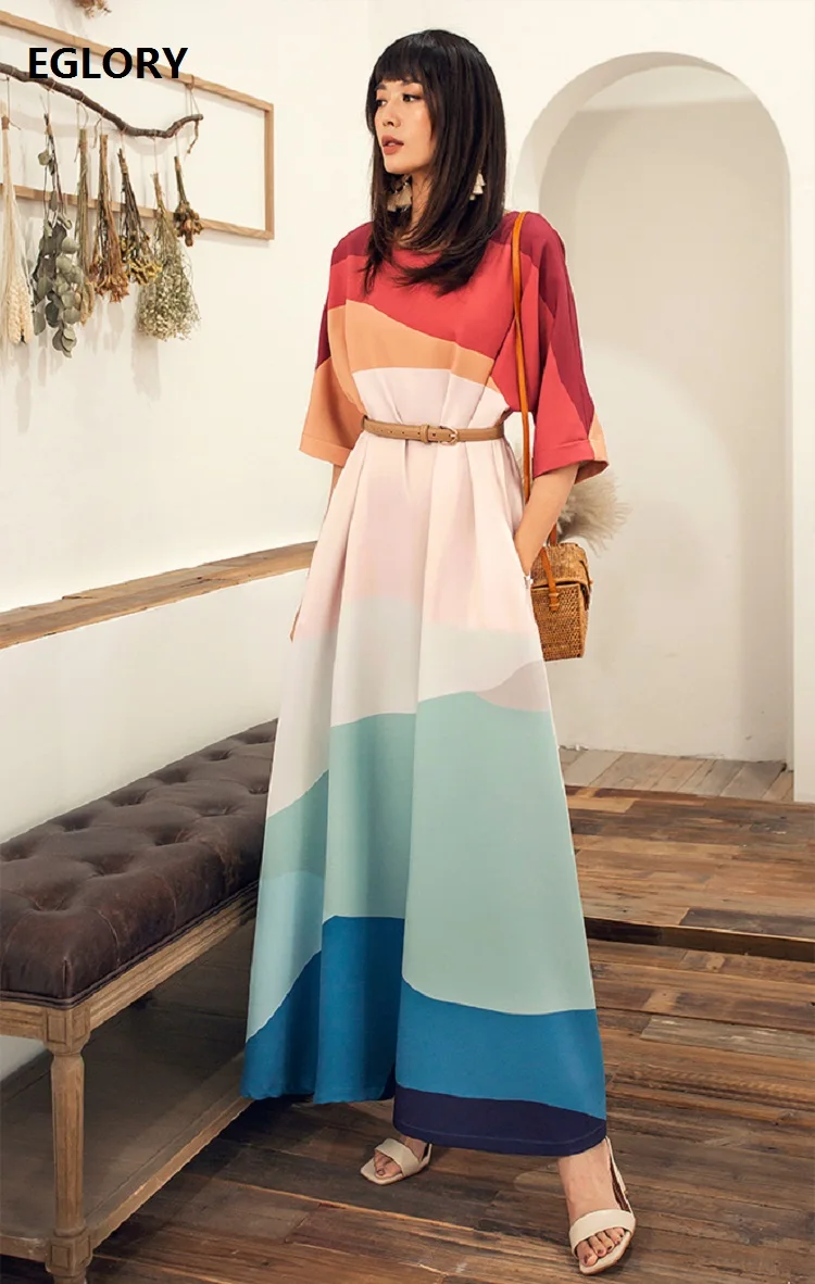 Женское длинное пляжное платье в богемном стиле повседневное Макси-платье