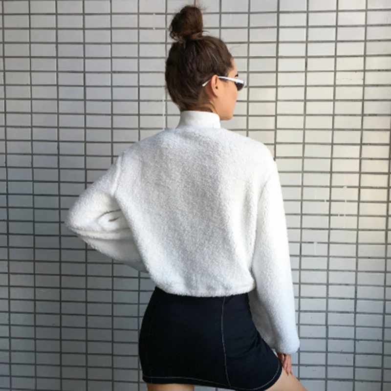 Женский теплый шерстяной свитер с лампой Топ длинным рукавом и высоким