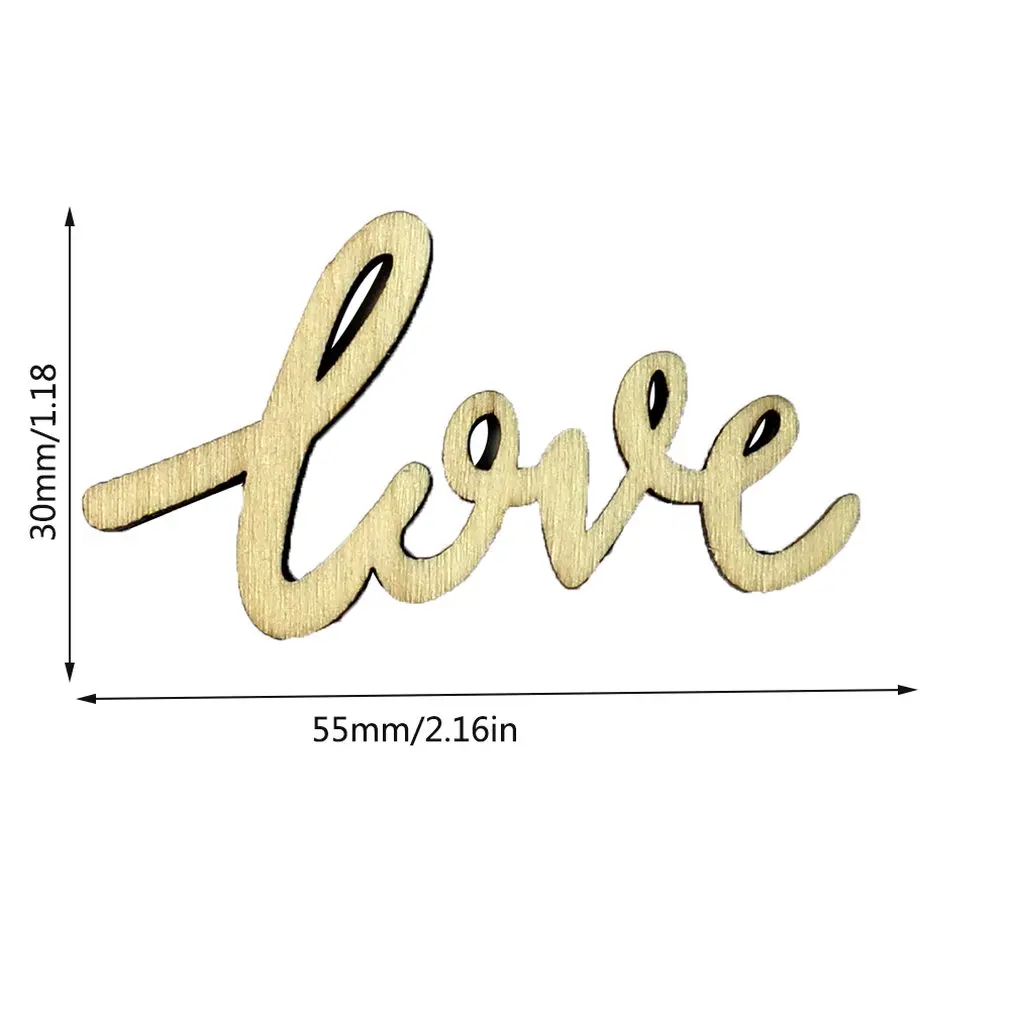 

15Pcs/set Wooden LOVE Table Confetti Scatter Vintage Rustic Wedding Party Decor DIY Party Decoration Wedding Supplies