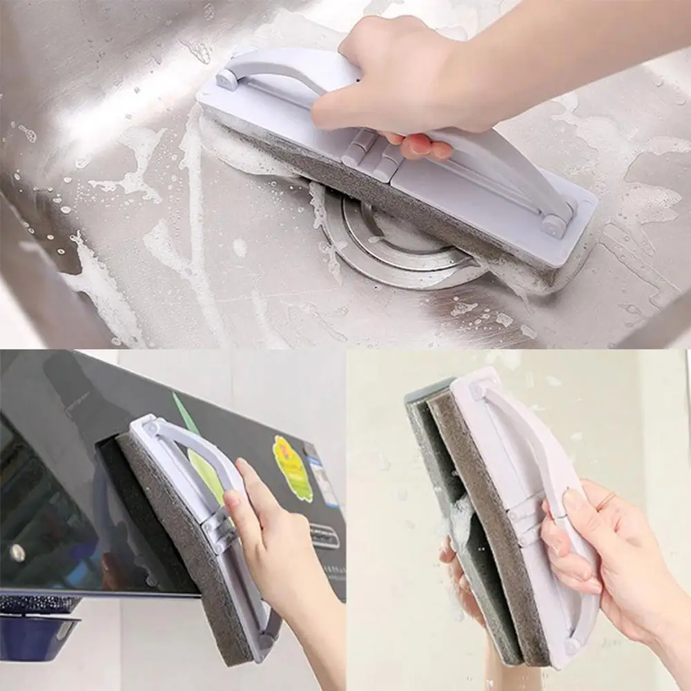 

Folding Sponge Brush Glass Cleaning Tools Cleaner Kitchen Scrubber Cleaning Tools Cleaning Brush For Washing Bathtu C0R3