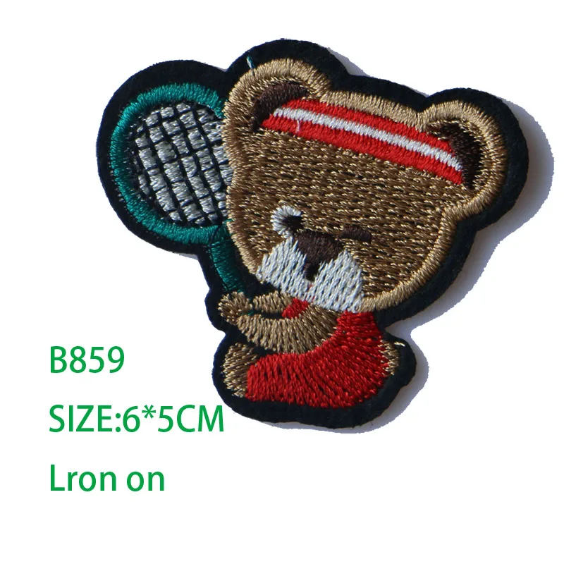 3D красочная маленькая коричневая заплатка &quotмедведь&quot для одежды железная