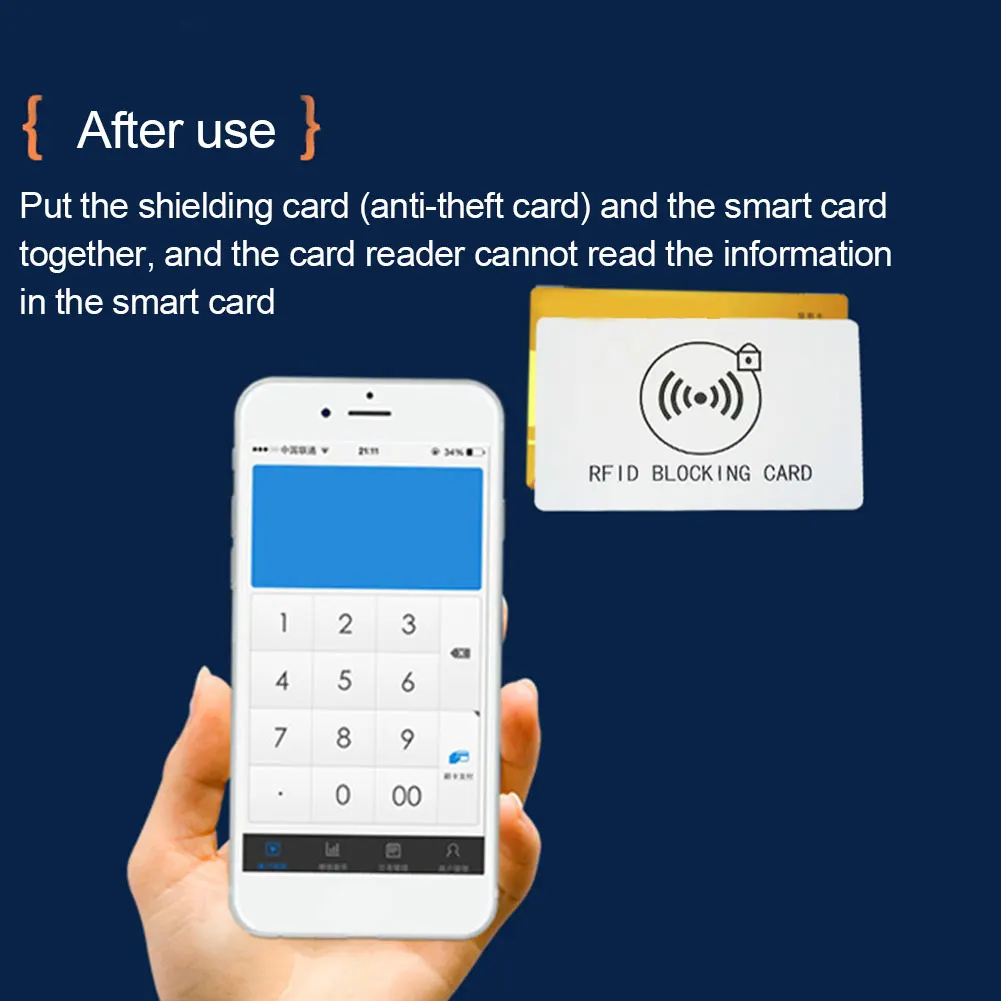 Практичная личная информация Блокировка Экранирование карты выбор карманного