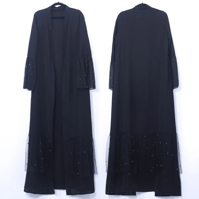 Черный роскошный модный мусульманский кафтан для женщин|abaya dress|dress for muslim womendress |