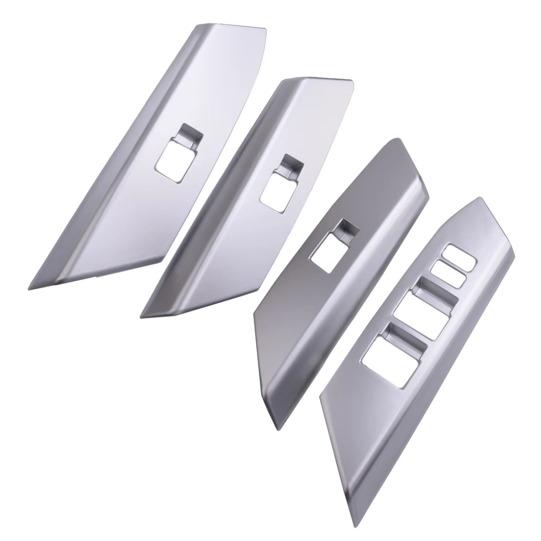 

4 шт. хромированная оконная кнопка переключения накладка литье автомобиля ABS Подходит для Toyota RAV4 2016 2017 2018 левосторонний привод