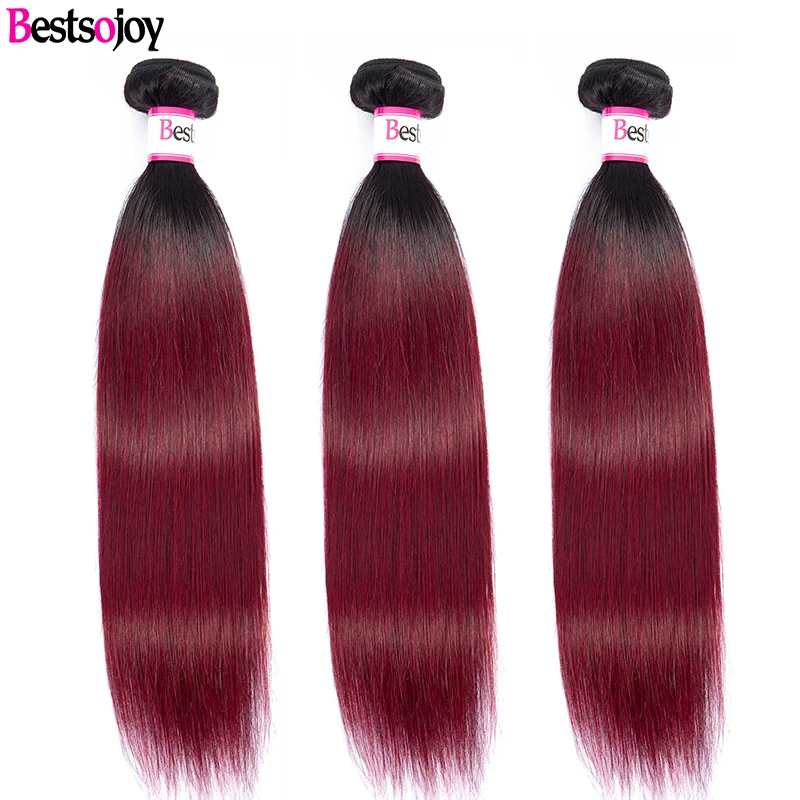 3 шт. человеческие волосы Remy 8-26 дюймов 1B/99j | Шиньоны и парики