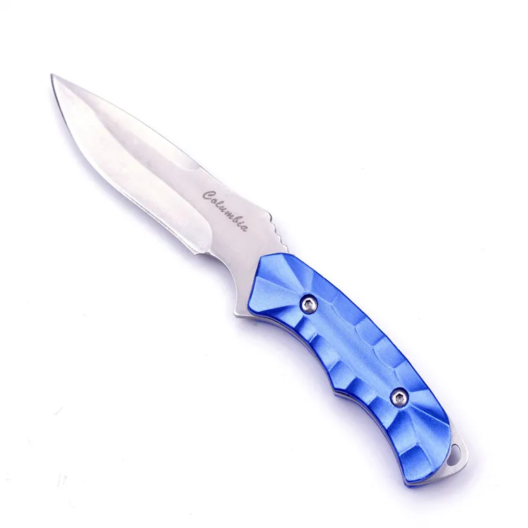 Blue-White CS Cold стальной нож острый боевой тактический нож открытый кемпинг выживания Охотничьи ножи с оболочкой фиксированный нож с лезвием - Цвет: Blue-White