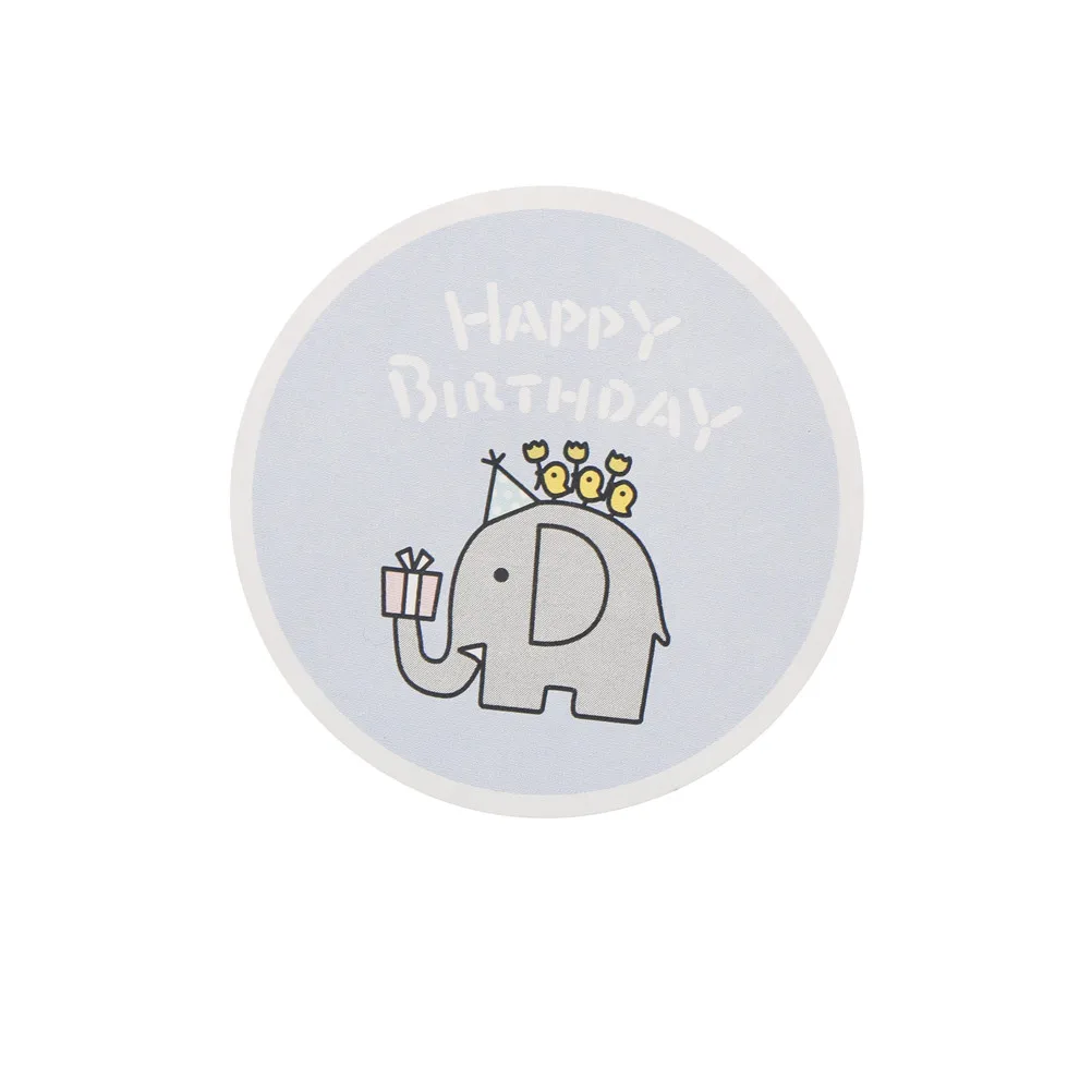 

Hot 40pcs/5sheet Cute Elephant Label Sticker Decorative Diy Diary Sticker Scrapbooking Sticky Stationery School Supplies