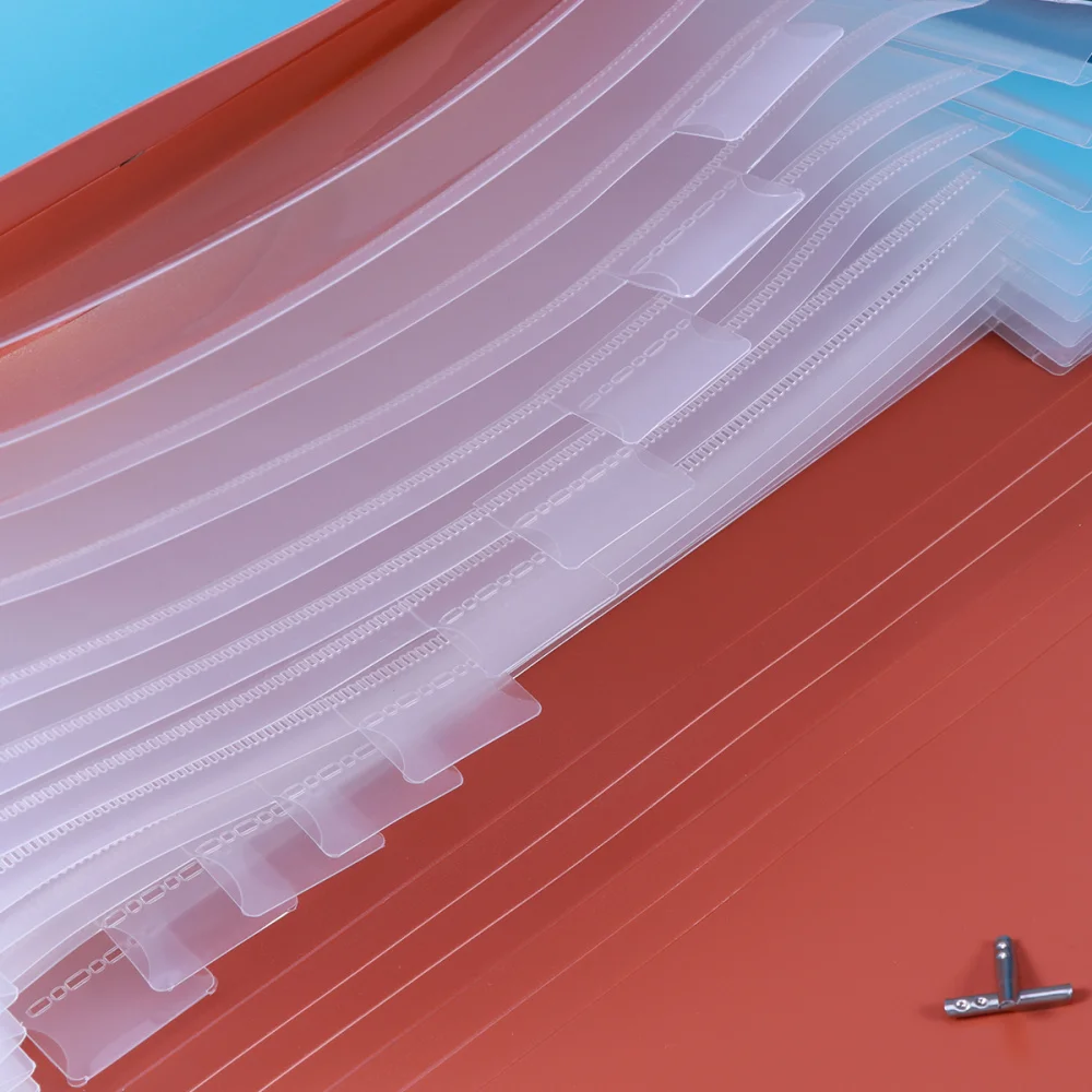 

13 Pockets Simple Document File Folder Portable Elastic Band Expanding Accordion File Folder Organizer (Khaki