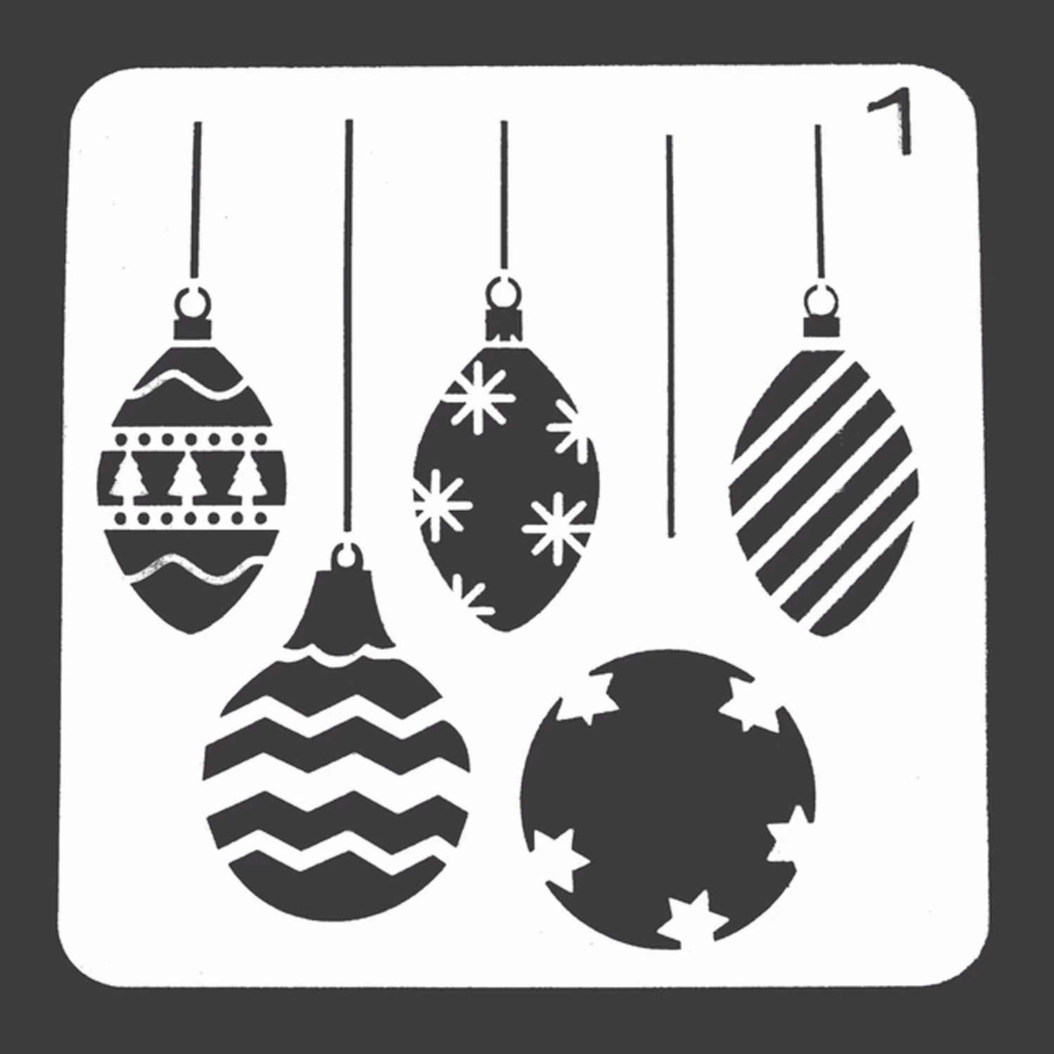 7 шт. различных кабельных наконечников Стиль картина трафареты для рисования