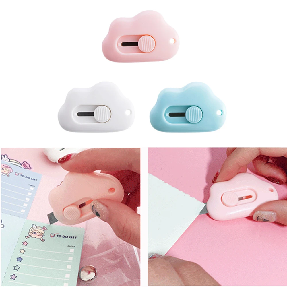 Cute Mini Small Pocket Sized Craft Wrapping Box Paper Envelope Cutter Utility Knife Office Stationery Student Art Supplies | Дом и сад