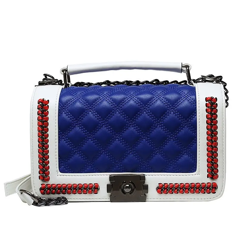 

Fashion 2021 new street fashion small square bag shoulder diagonal pu handbag