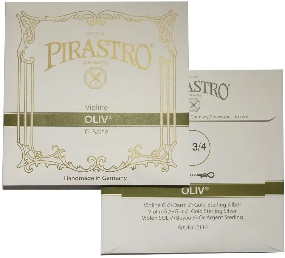 Полный набор струн для скрипки Pirastro Oliv (211021) Gold E средний калибр многие из