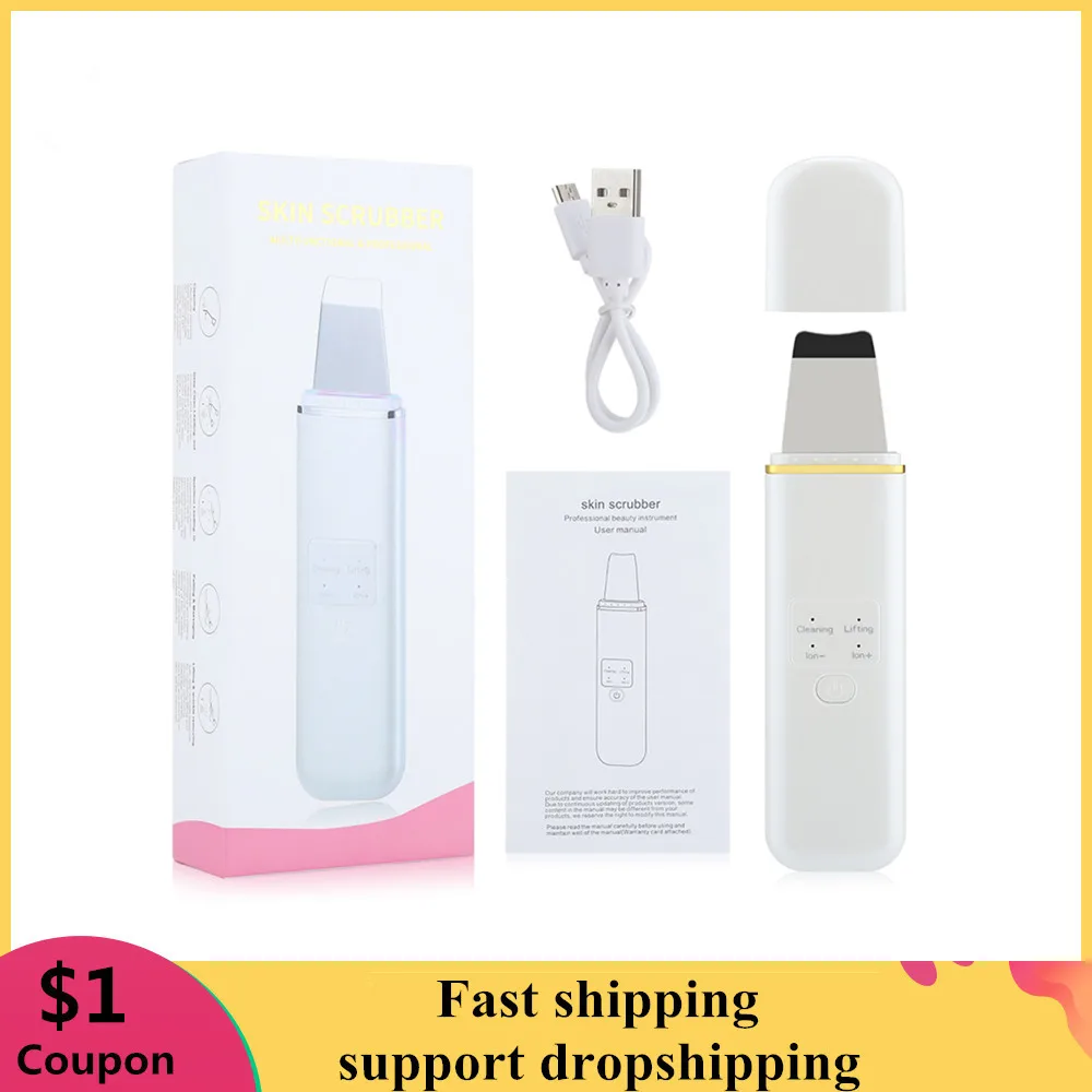 Ультразвуковой шпатель для скруббера кожи ультразвуковая ионная глубокая