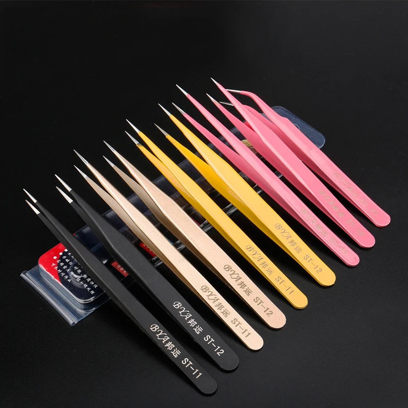 Многоцветные пинцеты из нержавеющей стали инструменты для сбора птичьего гнезда