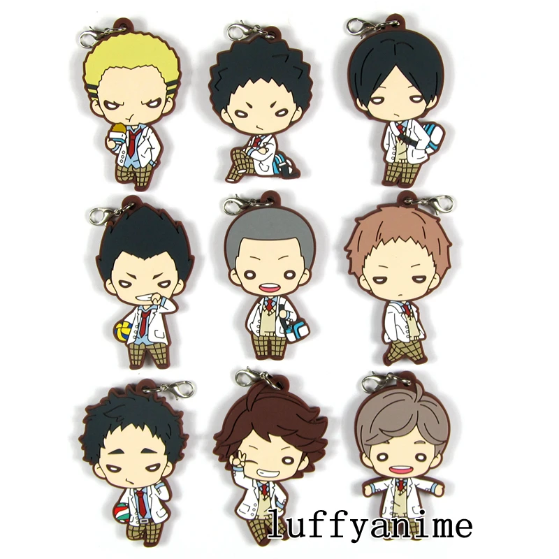 Haikyuu! Резиновый ремешок подвеска Мацукава ивайзуми хаджим аниме Браслет для