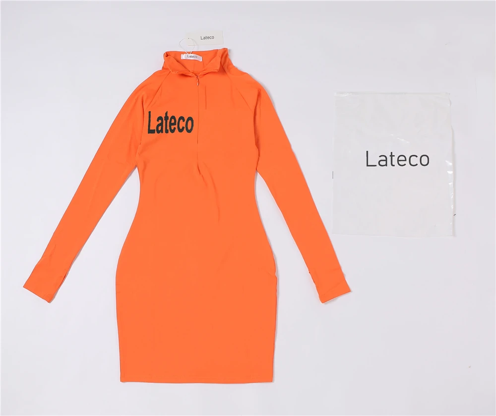 

Однотонное облегающее мини-платье LATECO