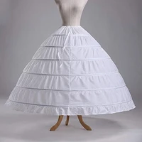 petite women crinoline 6 hoop skirt half slip petticoats floor length underskirt for wedding dress ball gown