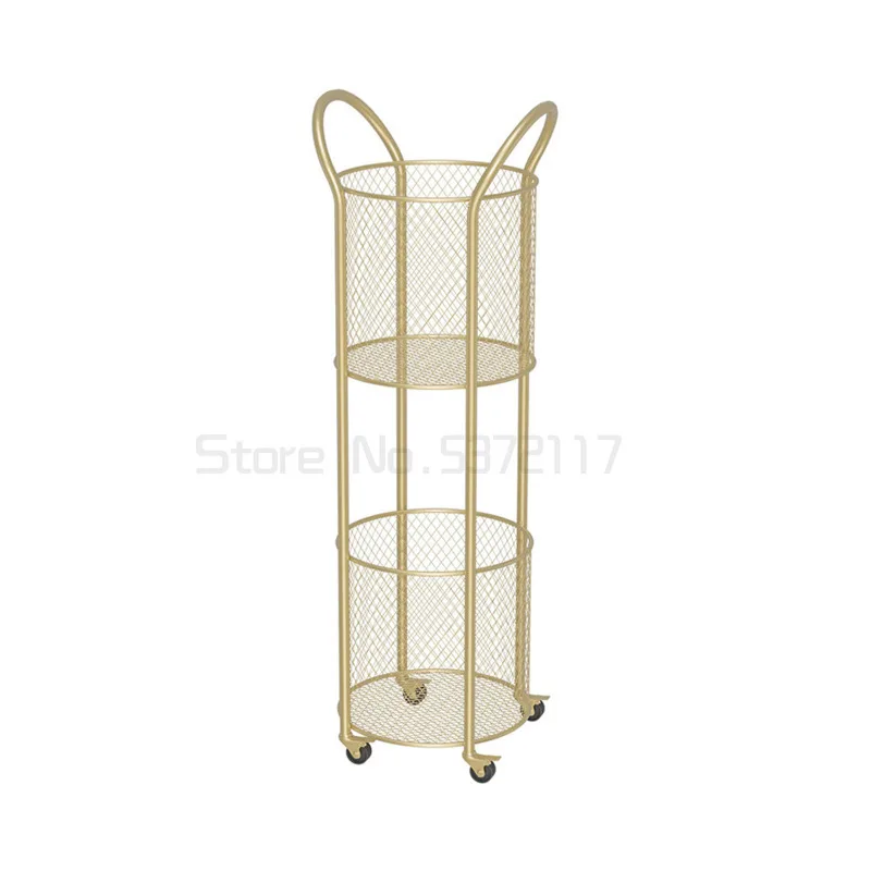 Nordic Pink Multi-function Storage shelf Coffee Table Stroller Flower Stand Living Room Mobile Sofa Side Tables Dining Cart |